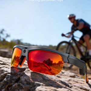 E08 1300w High Definition Camera Video WiFi Image Transfer Sunglasses Video Record AI Intelligent Q&A Wearable Headset Oem