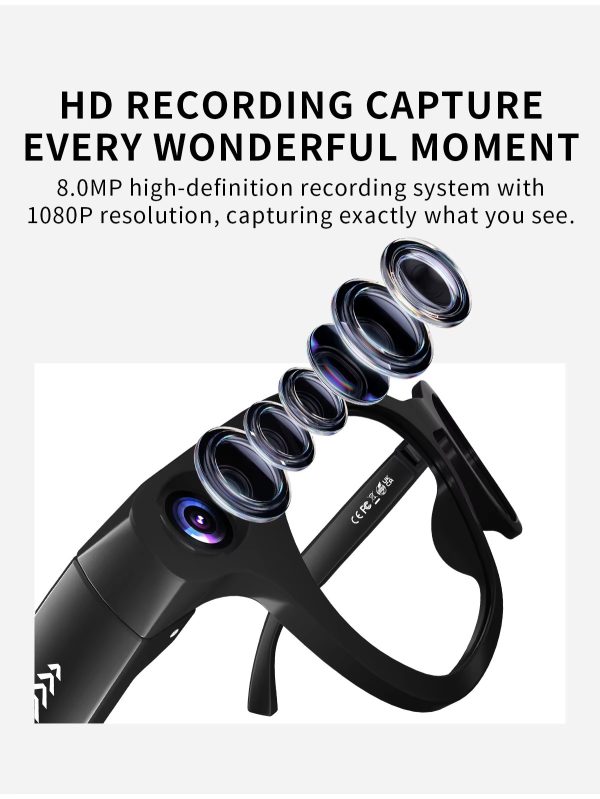 Cheaper Price CY03 AI Smart Glasses With 8MP High Definition Camera Supports TikTok Live Streaming AI Chat GPT Translation