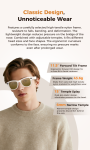 M02 Ultra Smart Glasses Black Technology HD 800W Pixel Magnetic with Charging Case Touch Button Control AI Photo Recognition M02