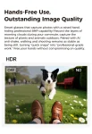 M02 Ultra Smart Glasses Black Technology HD 800W Pixel Magnetic with Charging Case Touch Button Control AI Photo Recognition M02