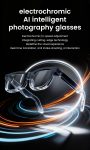 Top Quality Smart Glasses Electrochromic Lens 1080p HD Shooting AI Assistant Real-time Translation Wearable Smart Sunglasses