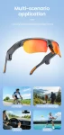 E08 1300w High Definition Camera Video WiFi Image Transfer Sunglasses Video Record AI Intelligent Q&A Wearable Headset Oem