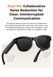 M02 800W Pixel Black Technology Smart Glasses Sunglasses 800w HD Camera Wifi Transmission Image Recognition Ai Translation M02